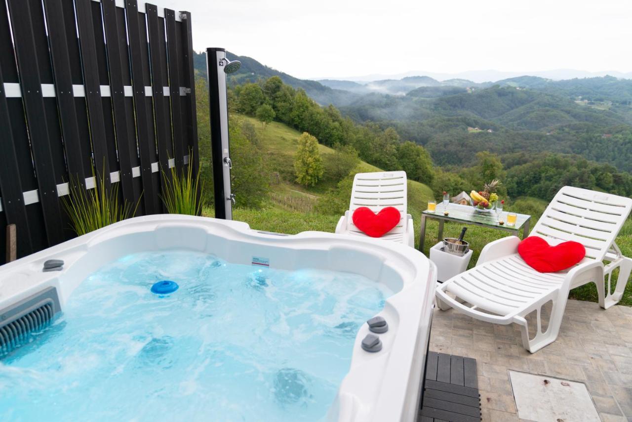 Tanja S Holiday Home In Nature With Sauna And Hot Tub Gorica pri Slivnici Exteriör bild